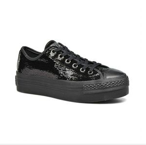 black sequin chucks
